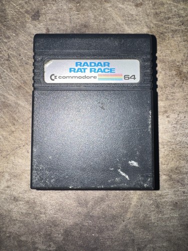 Radar Rat Race Commodore 64 C64 Cartridge Vintage 1980s - UNTESTED