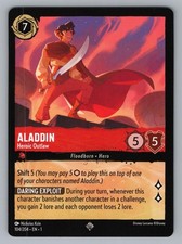 ALADDIN - HEROIC OUTLAW 104/204 SR LORCANA NM 1 KOLE