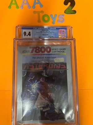Atari 7800 Game ASTEROIDS GRADED 9.4 A+ NEW & Factory Sealed!