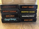 Atari 2600 & 7800 Compatible- Lot of 8 Games! Towering Inferno Raiders Space War