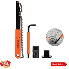 Bike Cassette Removal Tool with Chain Whip and Auxiliary Wrench Bicycle Sproc...