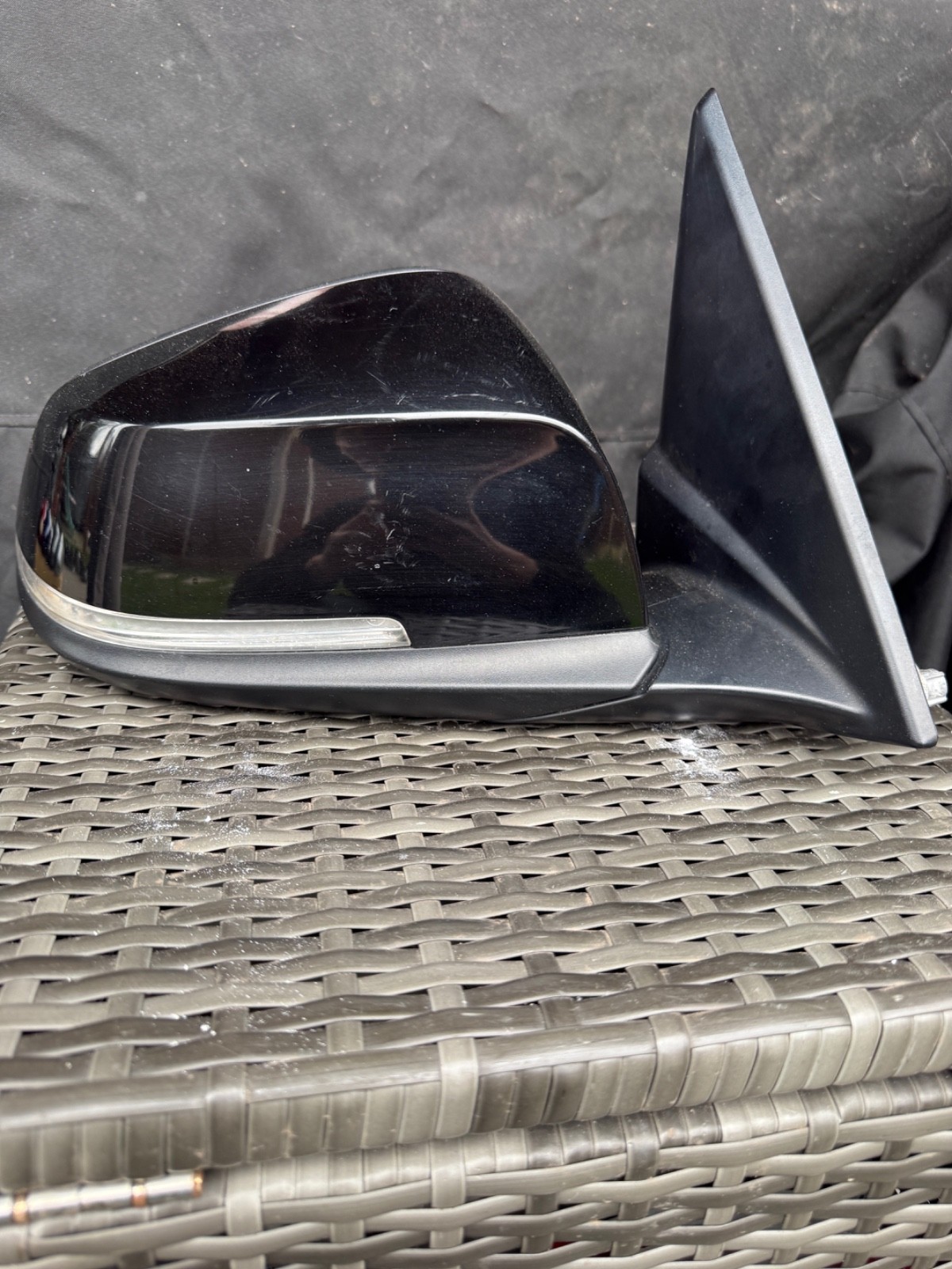 BMW X1 E84 LCI driver side right wing mirror 6PIN BLACK #910