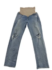 Seven For All Mankind Women's Jeans Pea in the Pod Maternity Distressed Size 28
