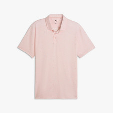 New Puma CLOUDSPUN Posy BN Golf Polo Rose Blossom/ Team Light Blue 635469