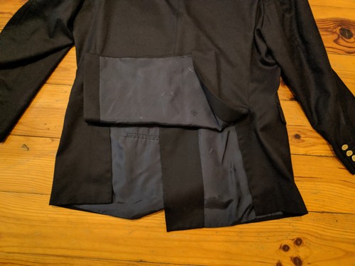 DAKS HERREN SCHWARZ ZWEIREIHIG WOLL JACKE BLAZER MADE IN GREAT BRITAN GR 42 - Bild 7 von 11