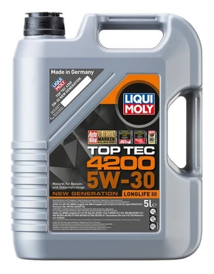 LIQUI MOLY Top Tec 4200 5W-30 New Generation 5 l (3707) Motoröl - Bild 1 von 4