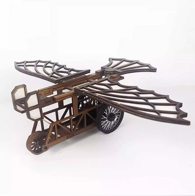 Wooden Glider Ornithopter Flying Machine Model   3D Assembly Kit