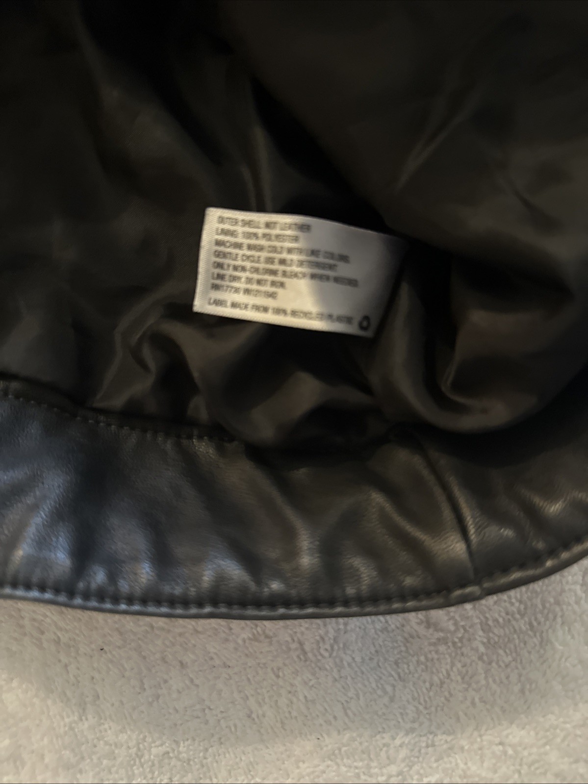 Universal Thread L Black Leather Jacket Women's S… - image 16