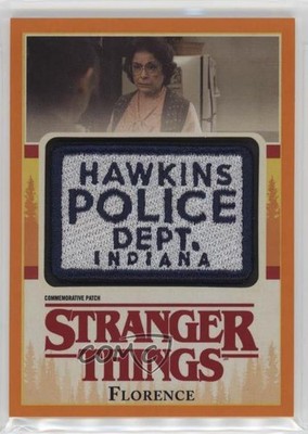 2018 Topps Stranger Things Manufactured Orange 7/99 Florence #P-FL Patch pi4