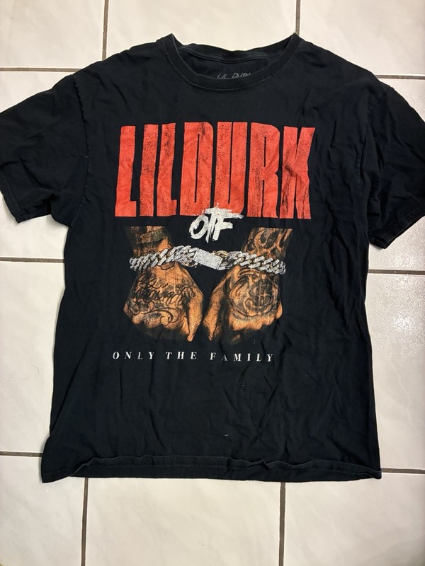 Lil Durk OTF Shirt Men’s Size large black, Tee Only The Family T Shirt