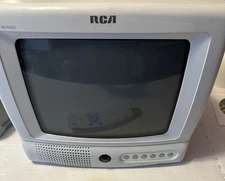RCA CRT TV 9" Inch Television Model E09310WH w/ Video in Photos Tested