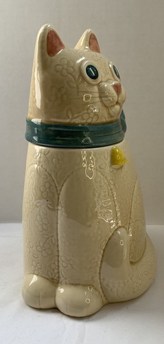 Vintage METLOX CALICO CAT COOKIE JAR Made in PoppyTrail,Ca. - Picture 2 of 12