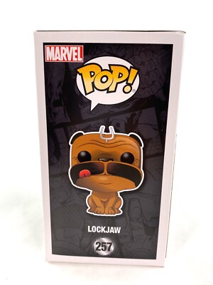 Funko Pop! Marvel: Lockjaw Vinyl-Figur - Ca. 9 Cm Groß, Bobblehead, In Fensterbox