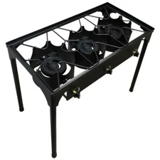 Triple Portable Propane High Pressure Camp Stove Burner UL Regulator w/ Stand