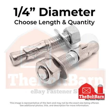 1/4"-20 Stainless Steel Wedge Anchor (Choose Length & Qty)