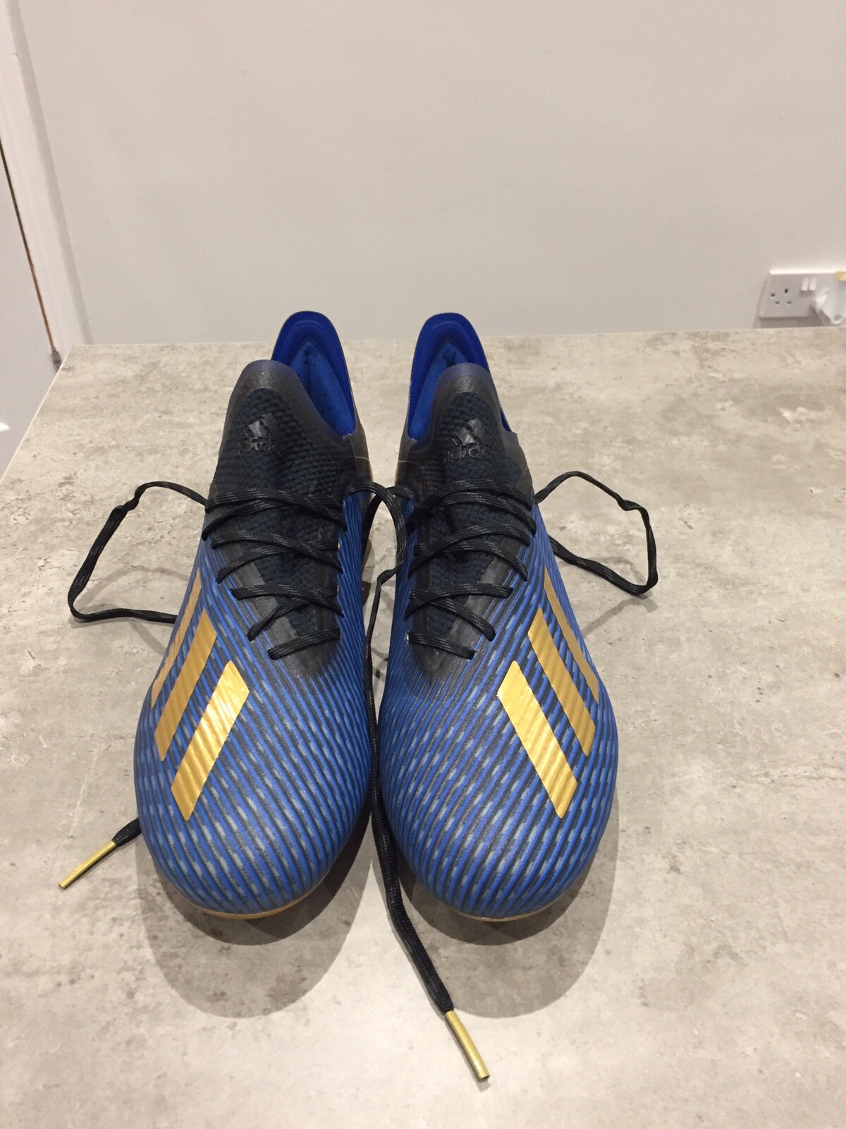adidas x 19.1 fg core black gold metallic blue