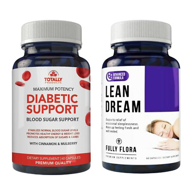 Blood Sugar Support Healthy Weight Loss Supplements & Sleep Aid Sleeping Pills