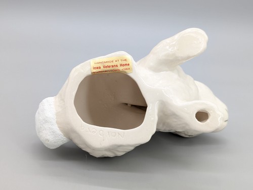 Keramik weißer Hase Figur Statue Cottontail Osterhase 7" - Bild 10 von 10