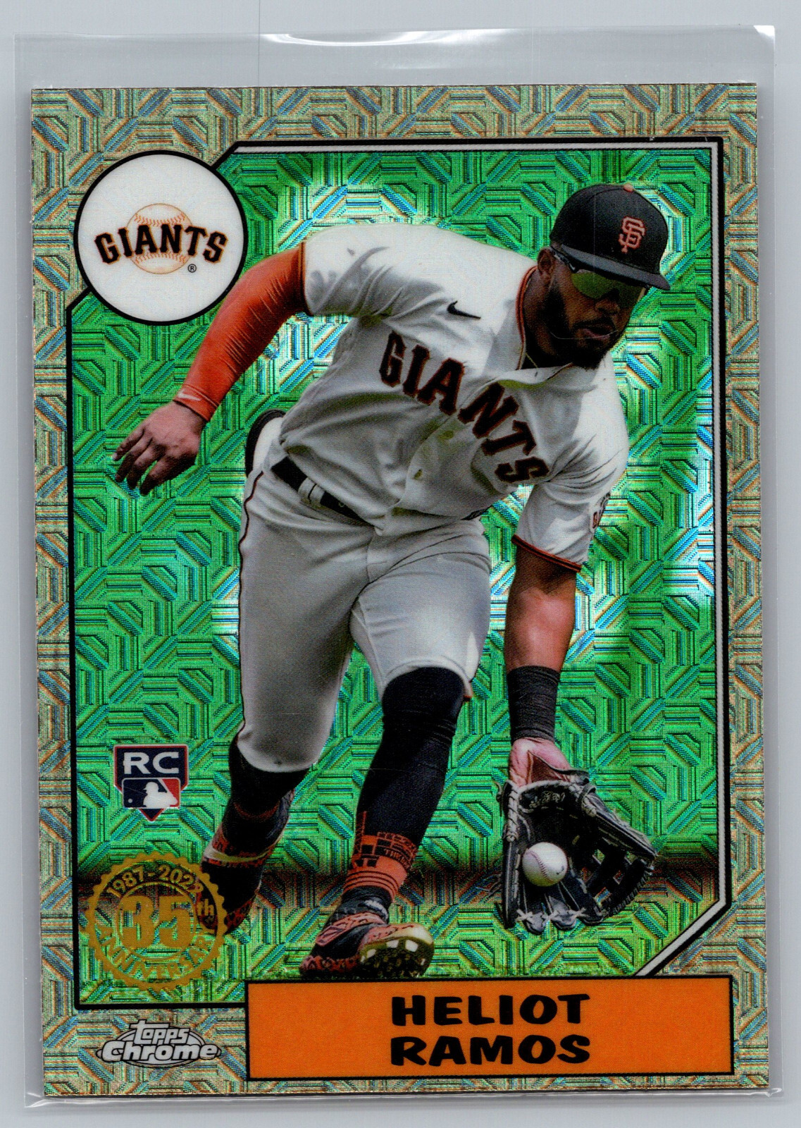 2022 Topps Update Series - 1987 Topps Chrome Silver Pack Heliot Ramos  Mojo