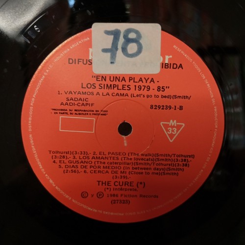 The Cure PROMO Standing on a beach - The singles LP Argentina RARE! - Picture 5 of 6