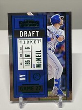 2020 Panini Contenders Draft Ticket Green #100 Jeff McNeil #’d 11/299