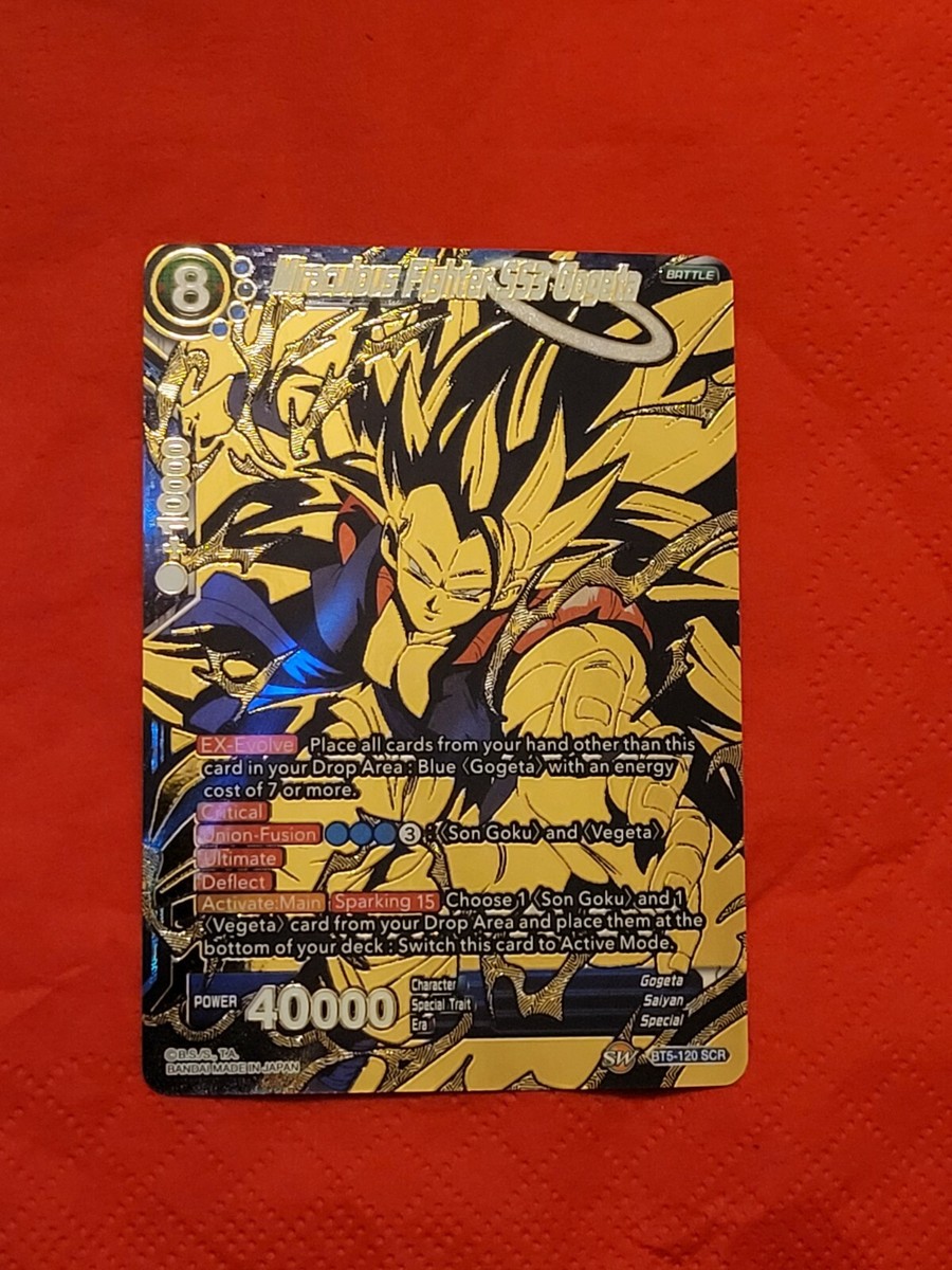 Miraculous Fighter SS3 Gogeta BT5-120 SCR Dragon Ball Super Miraculous Fighter SS3 Gogeta BT5-120 SCR Dragon Ball Super