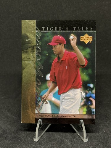 2001 Upper Deck Golf PGA Tiger Woods Tiger Tales TT8 MINT