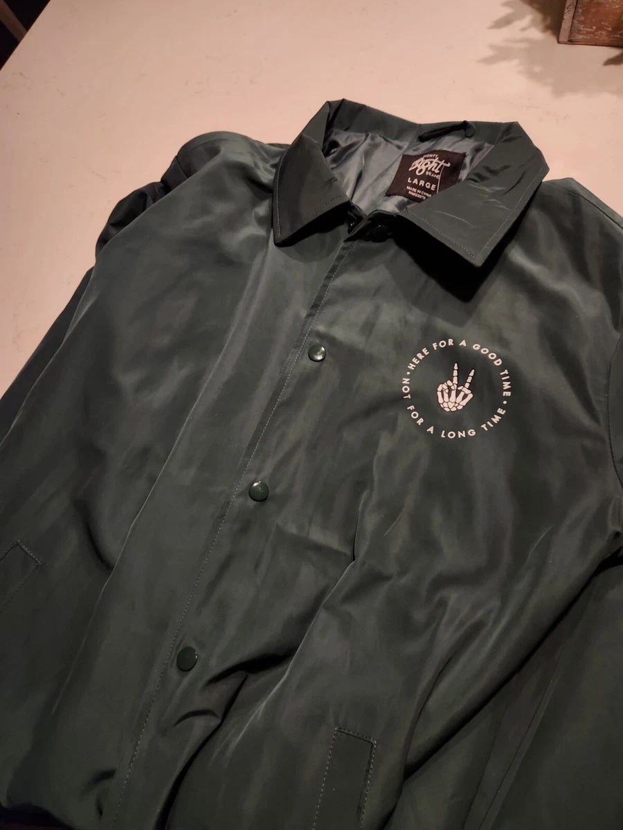 Good times logo print windbreaker best sale anorak
