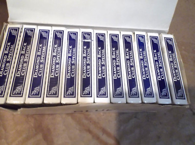 Lot of 12 packs Vintage BEE POKER Blue No.92 Diamond Playing Cards Club Special