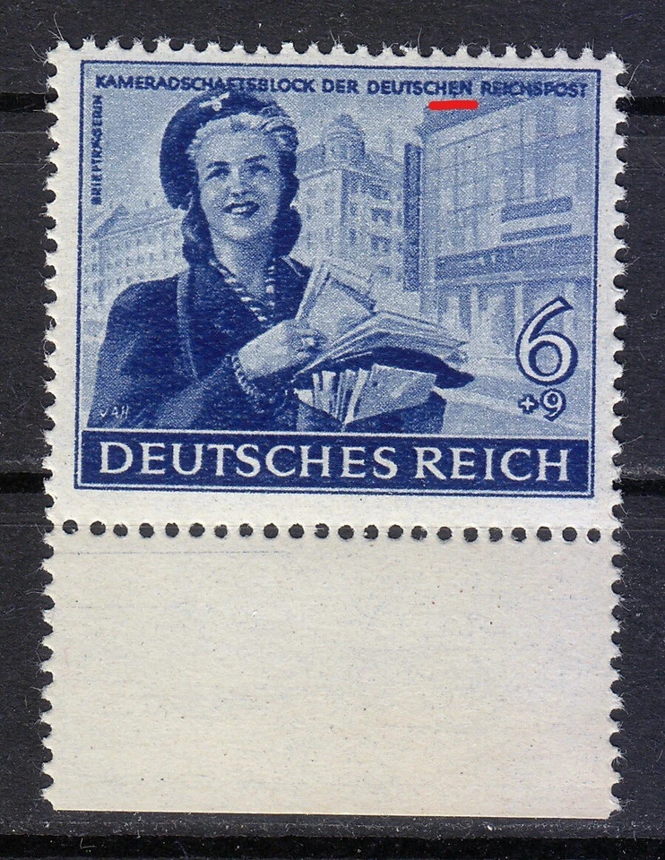Alemania MNH 1944 Mi 888-893 Sc B272-B277 variedad 888 puntos bajo E (Ę) ** Foto 4 de 4
