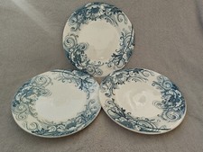 3 ANCIENNES ASSIETTES PLATES SALINS TERRE DE FER R&A Czarine
