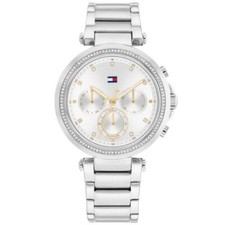 TOMMY HILFIGER 1782701 Wristwatch for Women, EMILY, Silver White