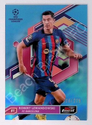 Robert Lewandowski BARCELONA 2022-23 Finest UEFA Sky Blue