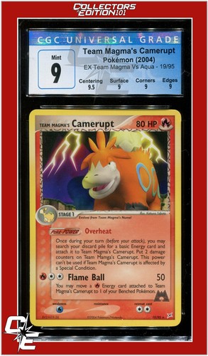 Team Magma's Camerupt graded CGC 9 for sale on eBay