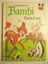 Walt Disney’s Bambi Gets Lost 1972 Hard Cover Wonderful World of Reading 