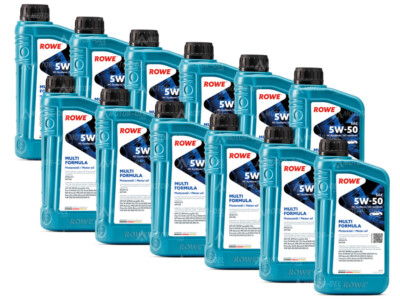 12 Liter (12x1L) ROWE HIGHTEC MULTI FORMULA SAE 5W-50
