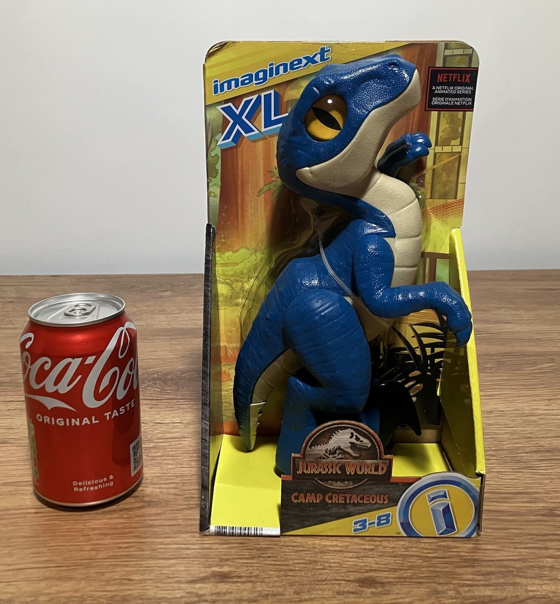 Fisher-Price Imaginext Jurassic World Red Raptor Dinosaur Figure – Action Toy For Kids