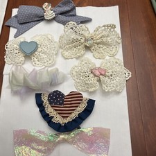 Vintage 80 s Handmade Big Hair Bows 7