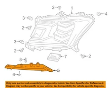 FORD OEM 18-21 Expedition Front Lamps Headlamp Components-Support JL1Z17C972B