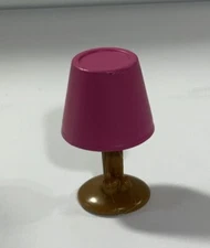 Calico Critters lamp ACORNS cottage pink shade mini 1.5” Tall