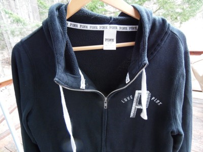 Best Savings for Victorias Secret Womens M PINK Black Hoodie Zipped Hooded Sweatshirt Jacket Best Savings for Victorias Secret Womens M PINK Black Hoodie Zipped Hooded Sweatshirt Jacket
