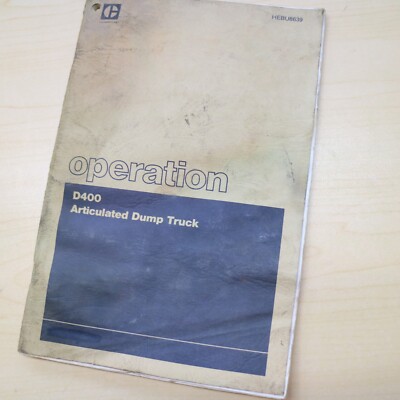 CATERPILLAR D400 Dump Truck Owner Operator Manual Guide book DJB CAT operation