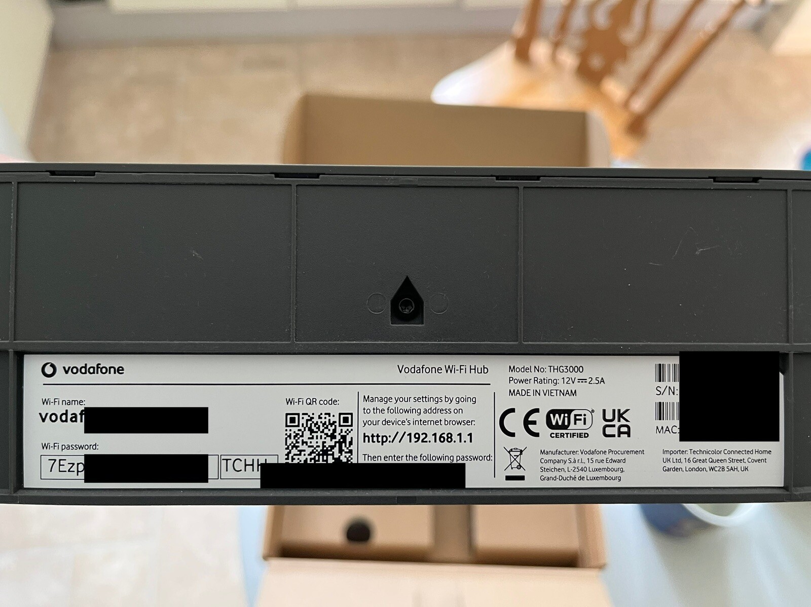 Thg3000 Router Vodafone THG3000 Fibre WiFi Dual Band Broadband Modem Router | eBay