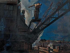 Michelangelo : Shock Worker from Dneprostroi : 1932 : Archival Quality Art Print