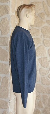 Pull bleu avec laine neuf taille M col V Bande Originale étiqueté à 69