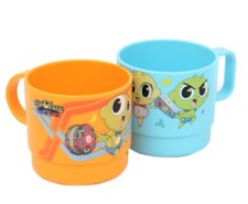 Sinbi Apartment Handle Cup 2Pcs Kids Drink Cups Boy Girl Korea Tv Animation