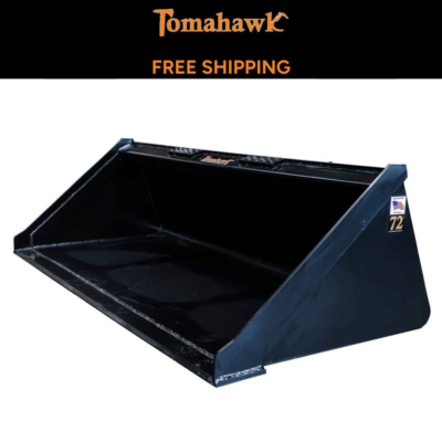 #ad TOMAHAWK 72quot; SMOOTH BUCKET LOW PRO QUICK ATTACH SKID STEER FREE SHIPPING 3018 $1075.00