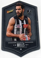 2018  AFL SELECT FOOTY STARS DIE-CUT CARD - DC32 Daniel WELLS (COLLINGWOOD)