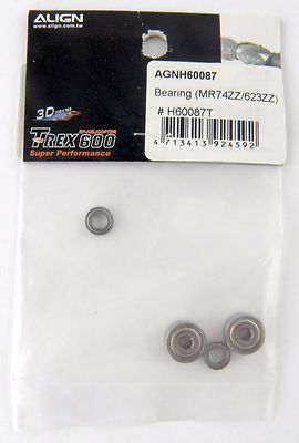 Bearings (MR74ZZ/623ZZ) for T-REX 600 Helicopter - Align #H60087T