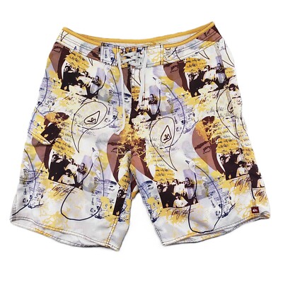 Vintage Quicksilver Kelly Slater Board Shorts Mens 36 Surfer Signature  Series